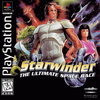 Starwinder the Ultimate Space Race Playstation US box art